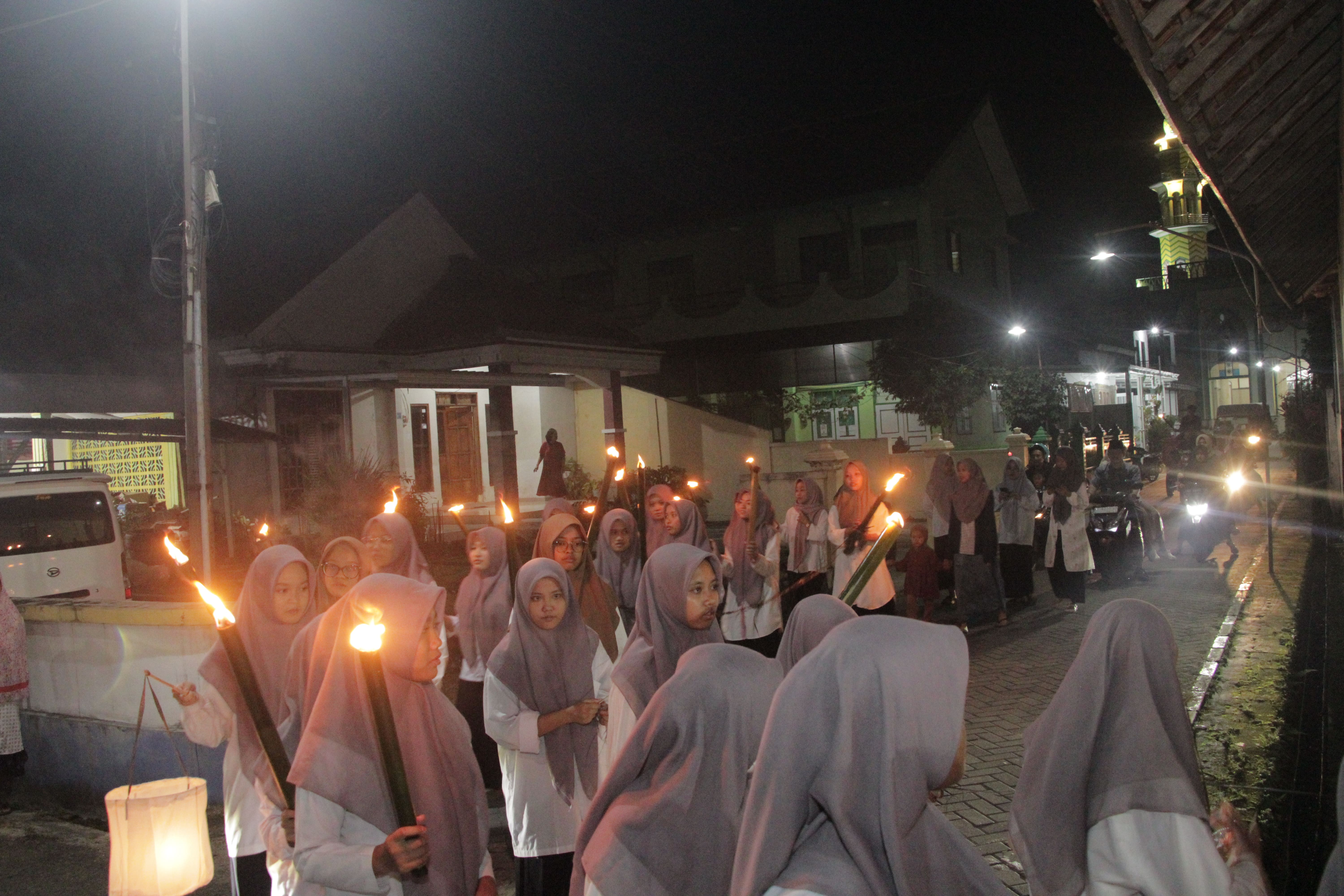 Semarak Takbiran Santri Pondok Pesantren Nahdlatussubban Sambut Iduladha 1446 H